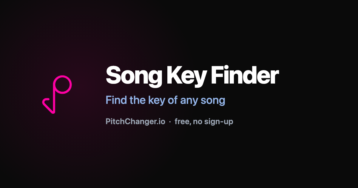 Song Key Finder: Find the Key of Any Song, Free